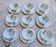 Coffee service for 9 people, Limoges porcelain, signed D'Arnac