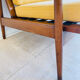 Scandinavian teak bench for two, circa 1960.