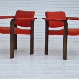 1980s, Danish design by Magnus Olesen, pair of armchairs