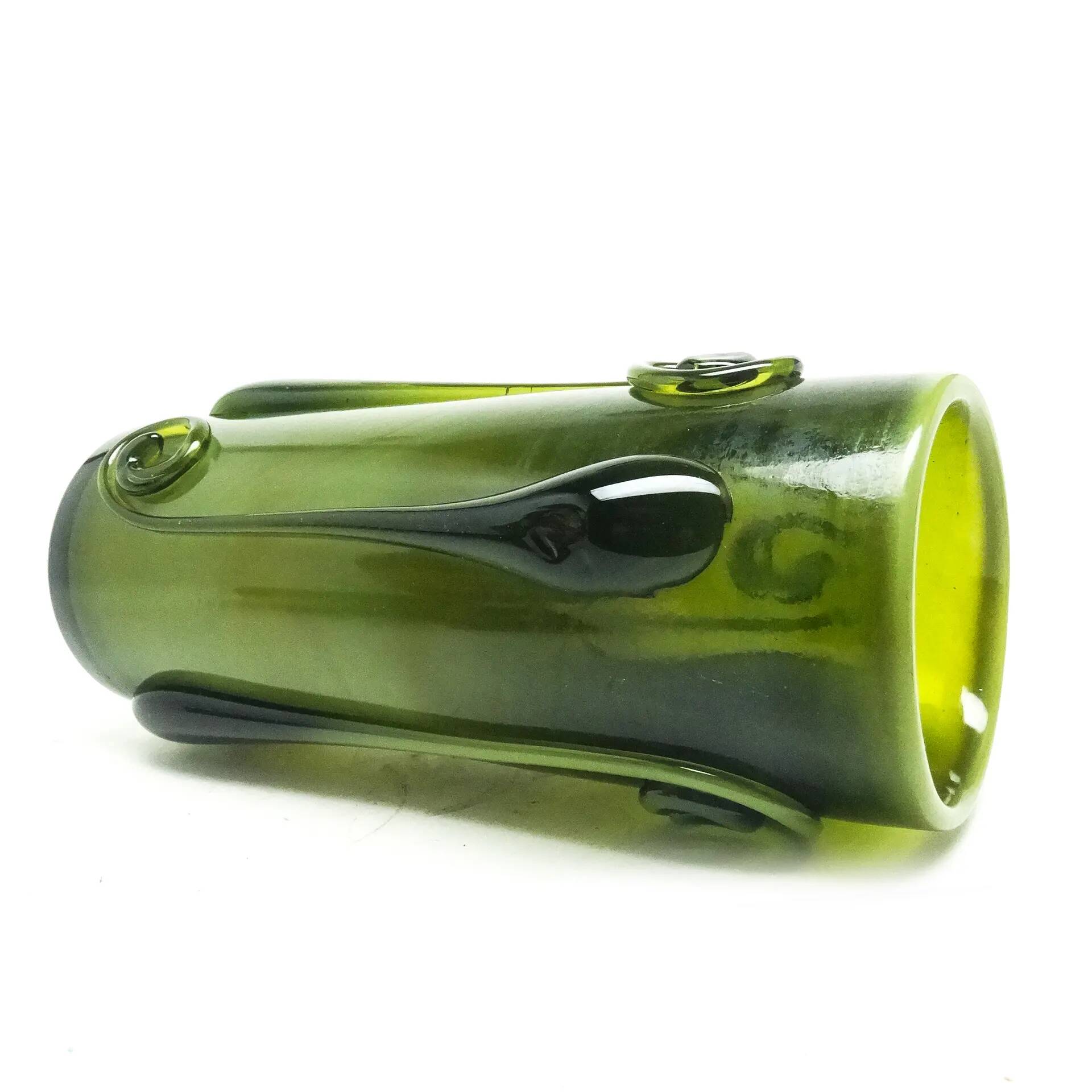 Art Nouveau vase, glass, designed by J. Słuczan-Orkusz, Poland, 1970s