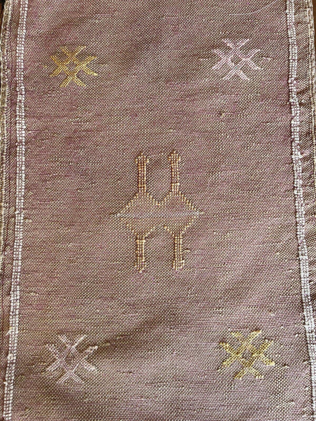 Cactus Silk Cushion Cover 60 x 40 cm eggplant color