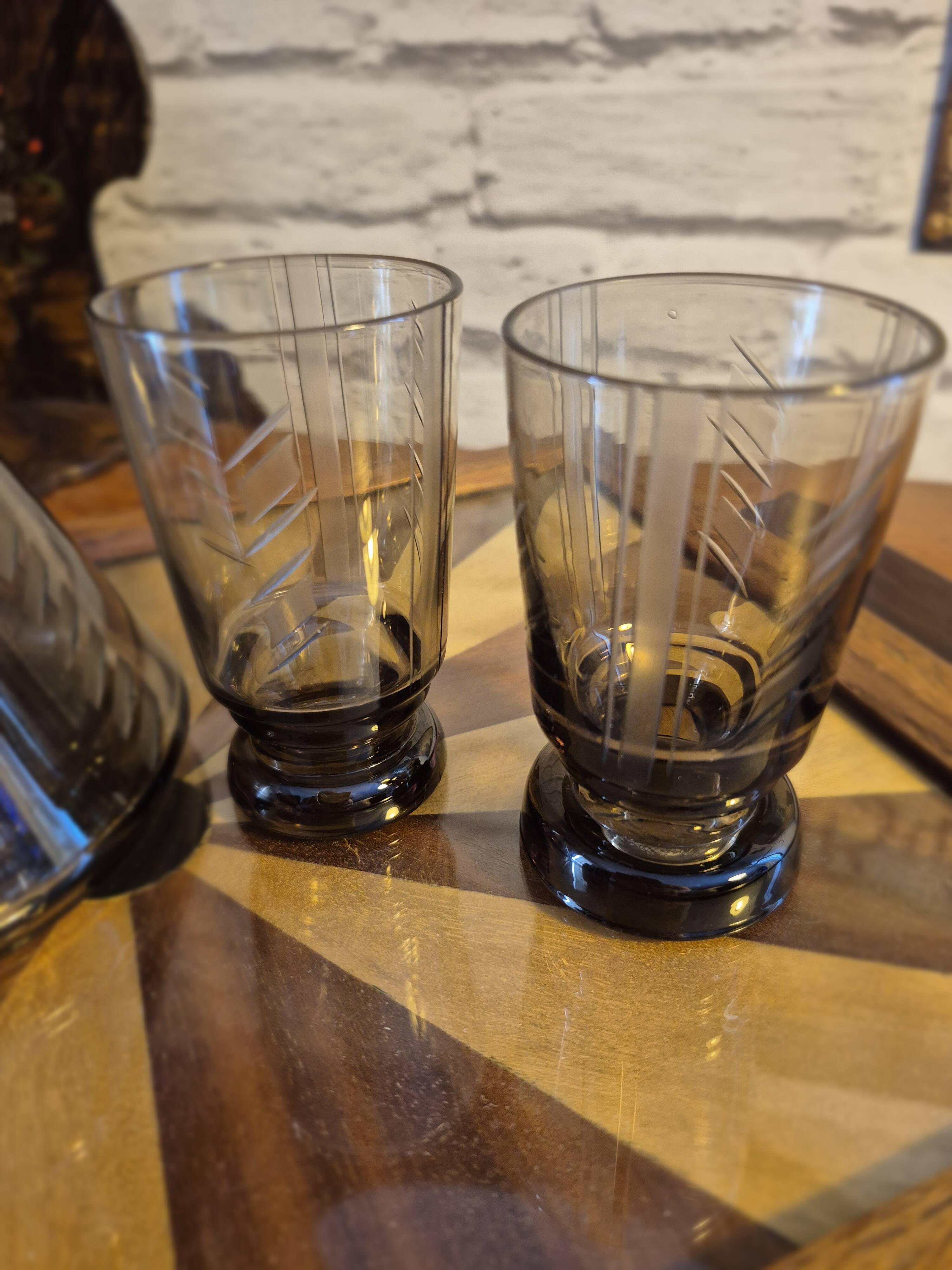 Carafe et verre Art déco 30's vintage