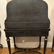 Napoleon III secretary with tiers - Blackened wood, enhanced with brass 19th century