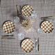 La Redoute x Selency set of 4 brown dessert plates
