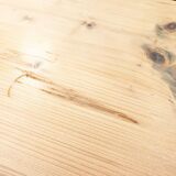 Small coffee table in raw wood