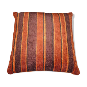 Coussin en velours orange