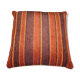 Large orange velvet cushion