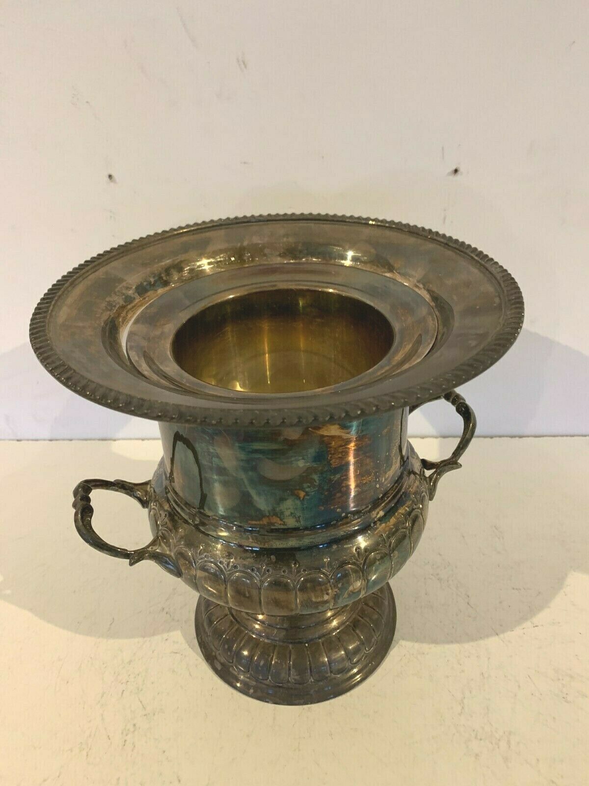 20th century silver metal champagne bucket