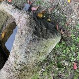 Pink granite trough
