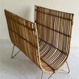 Magazine rack, rattan
