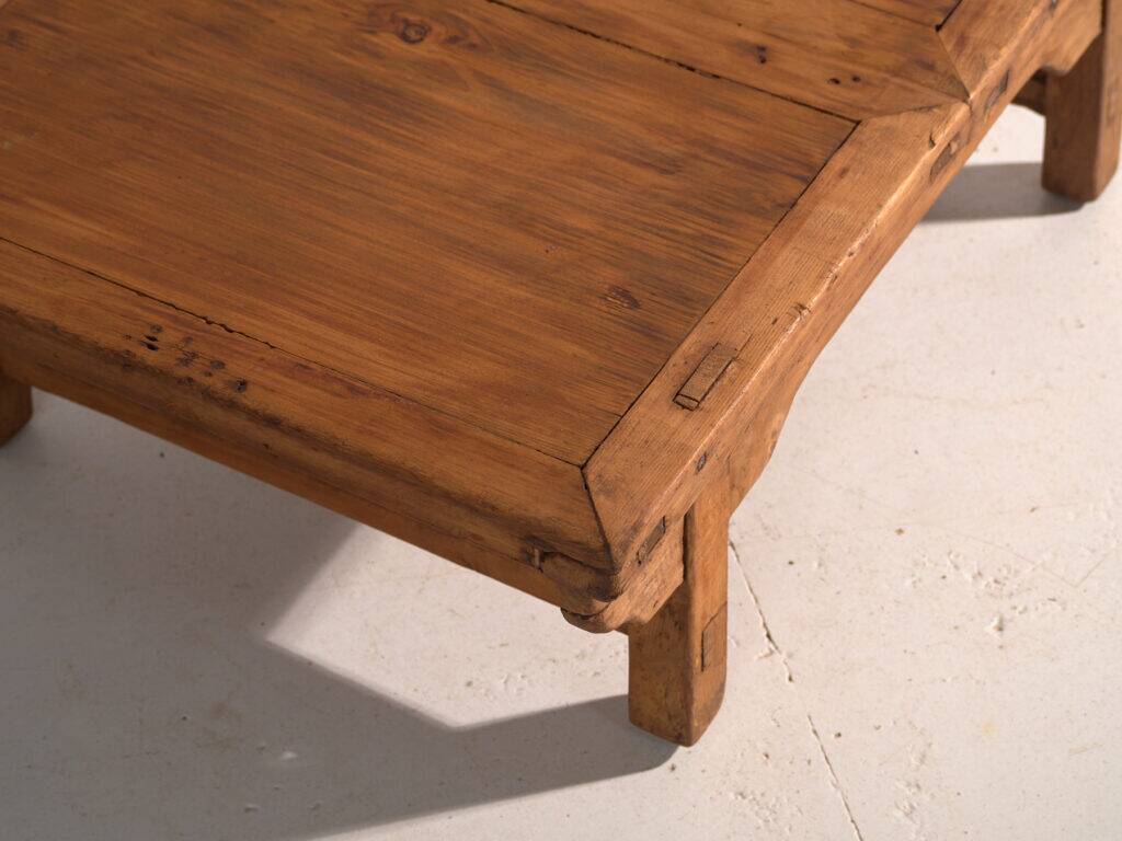 Antique pine coffee table – China, circa 1890
