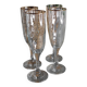 Flûtes à champagne doré