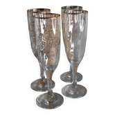 Flûtes à champagne doré