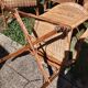 Set of 4 wicker and rattan armchairs