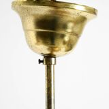 Beautiful rare 1980s Regency floral design brass ceiling lamp