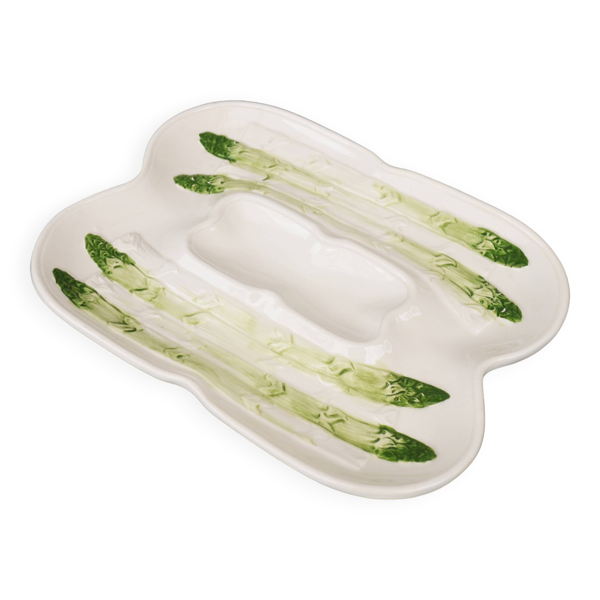 Lot of 4 Dish Minton Faience circa 1900 Asparagus Majolica