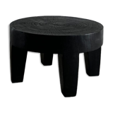 Coffee table en bois massif monoxyle noir