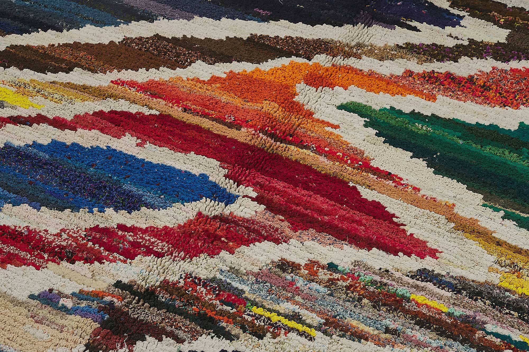 Handwoven Turkish Recycled Boho Rug 174 cm x 271 cm