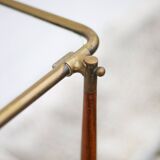 Rolling trolley in wood and brass, rolling bar, servant, trolley, 1950 Cesare Lacca for arredoluce