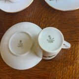 6 tasses à espresso en porcelaine bavaroise Winterling Marktleuthen