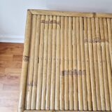 Vintage coffee table in bamboo and rattan '1970s – Bohemian/Exotic style