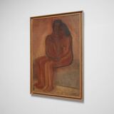 Naked couple painting, 1970s.