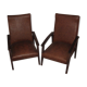 Pair of skai armchairs, 1960s