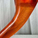 Vintage coral candlesticks, 1970s