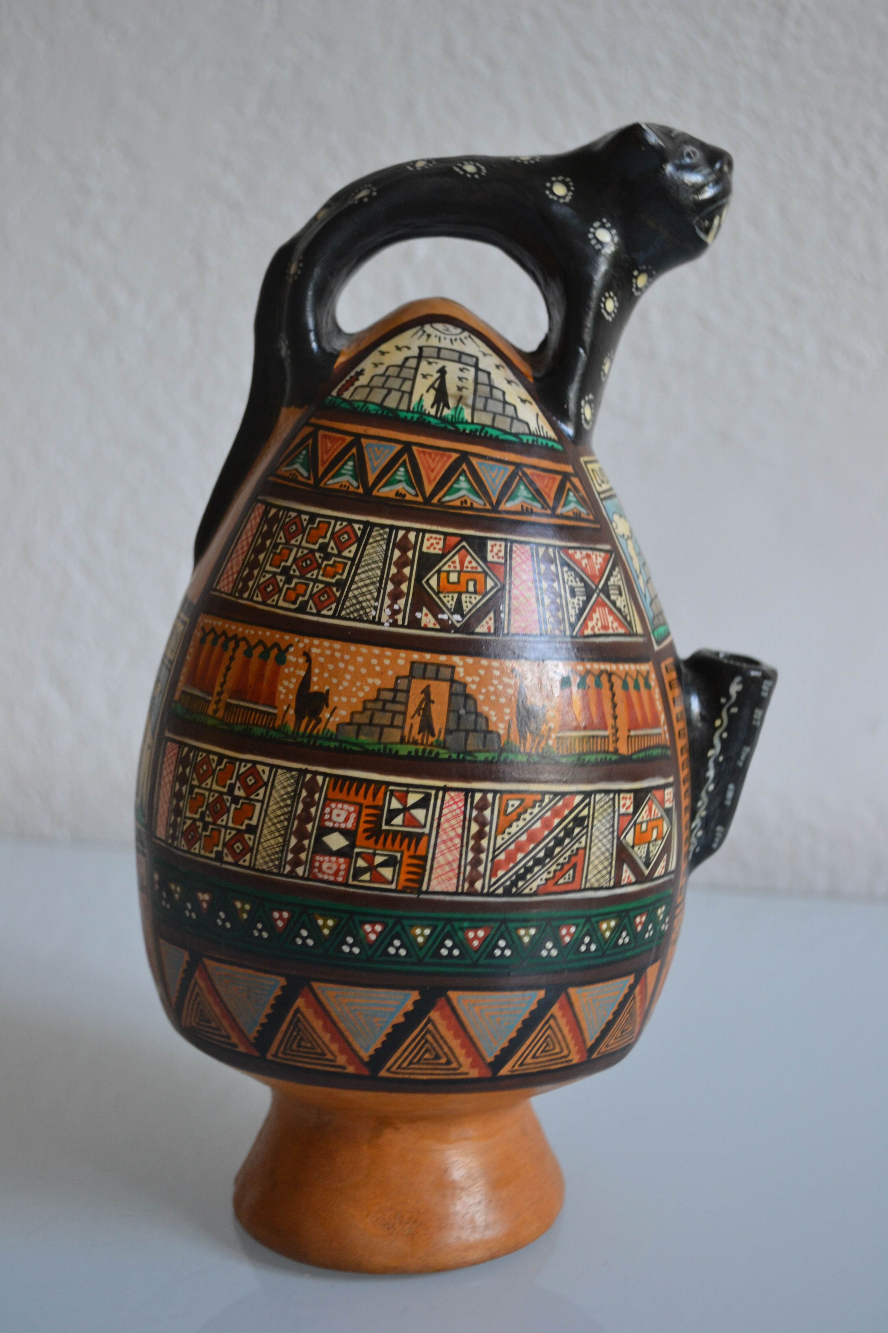 ceramic pitcher from Cusco, Peru