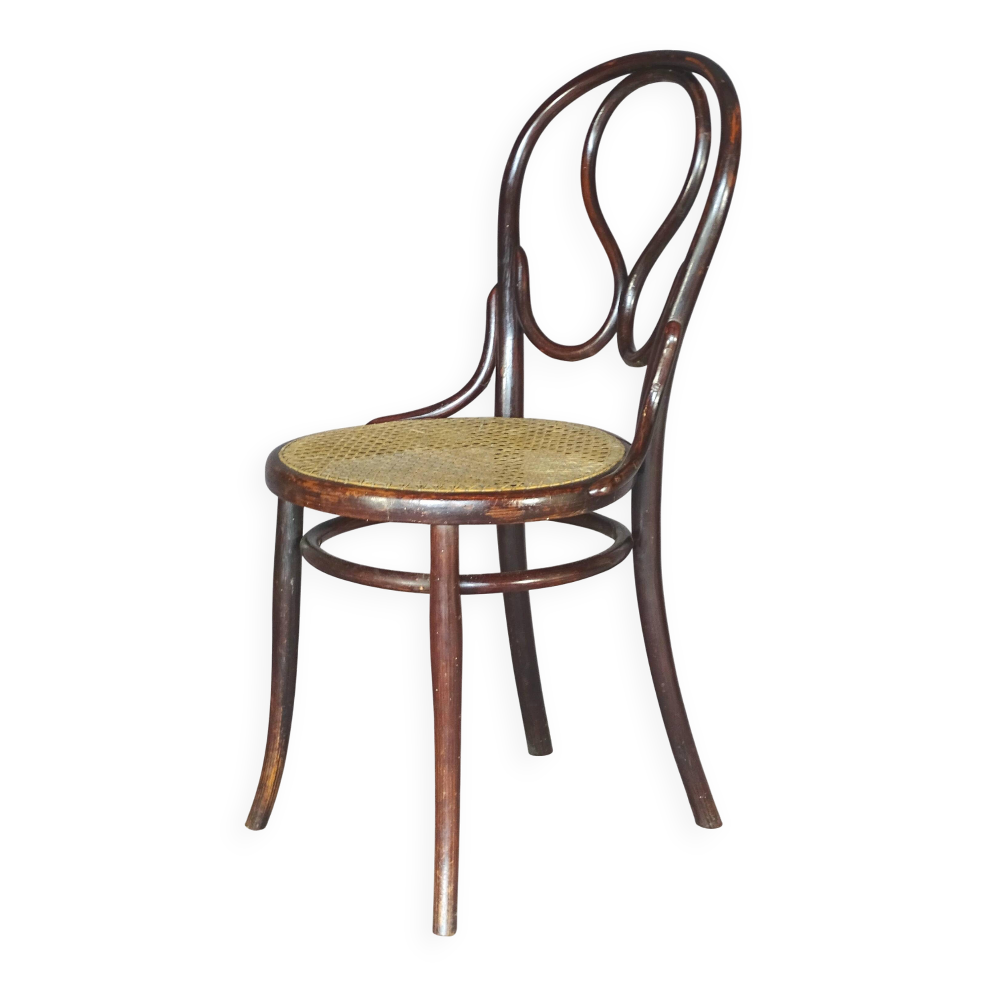 Bistro chair No. 20 by Thonet, in rosewood style, circa 1890.