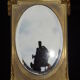 Gold metal mirror