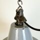 Industrial grey enamel factory pendant lamp, 1960s