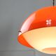 Italian space age orange plexiglass pendant lamp, 1970s