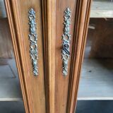 Bookcase showcase 2 doors 1900 in blond walnut