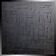 Tableau peinture abstraite monochrome minimaliste noir
