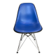 Eames Herman Miller DSR Eiffel blue skai vinyl fibreglass chair