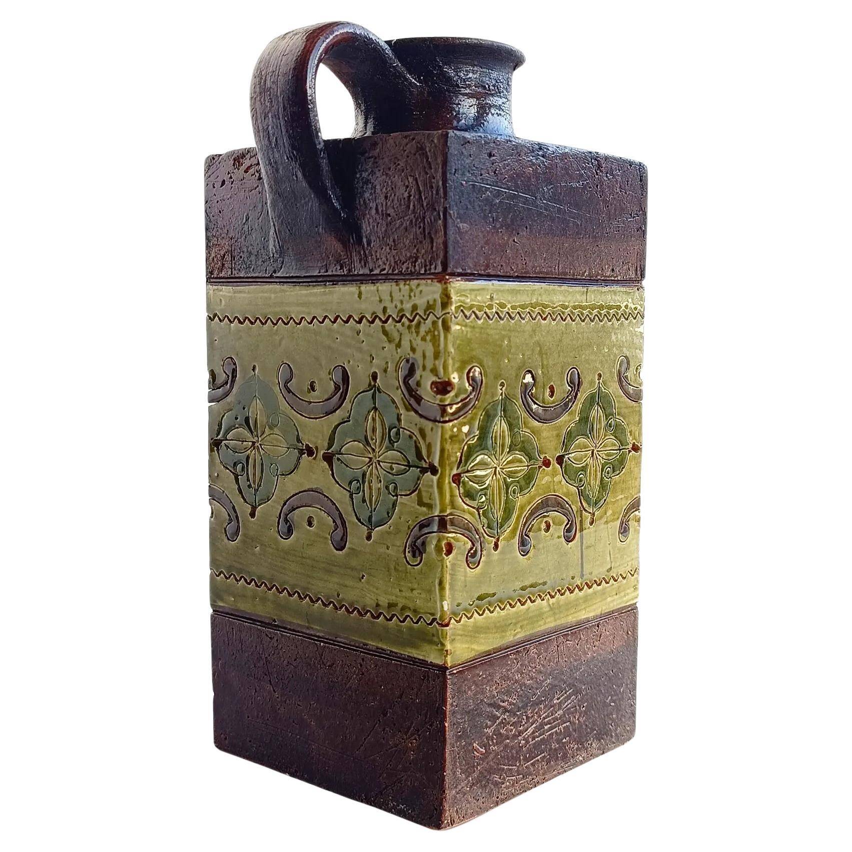 Mid-Century Modern Ceramic Pitcher by Aldo Londi for Bitossi, 1960s