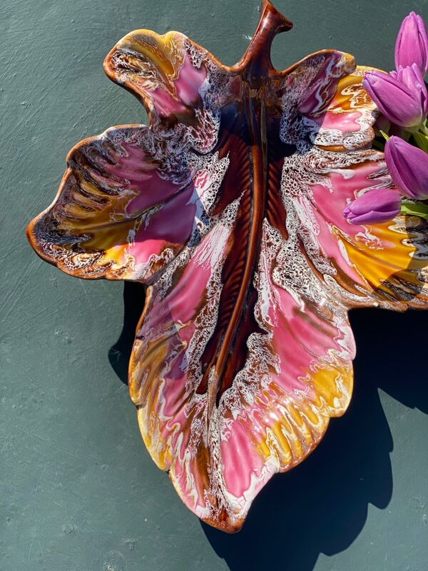Plat feuille vallauris