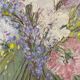 Ancient painting, still life with wildflowers 60/80s