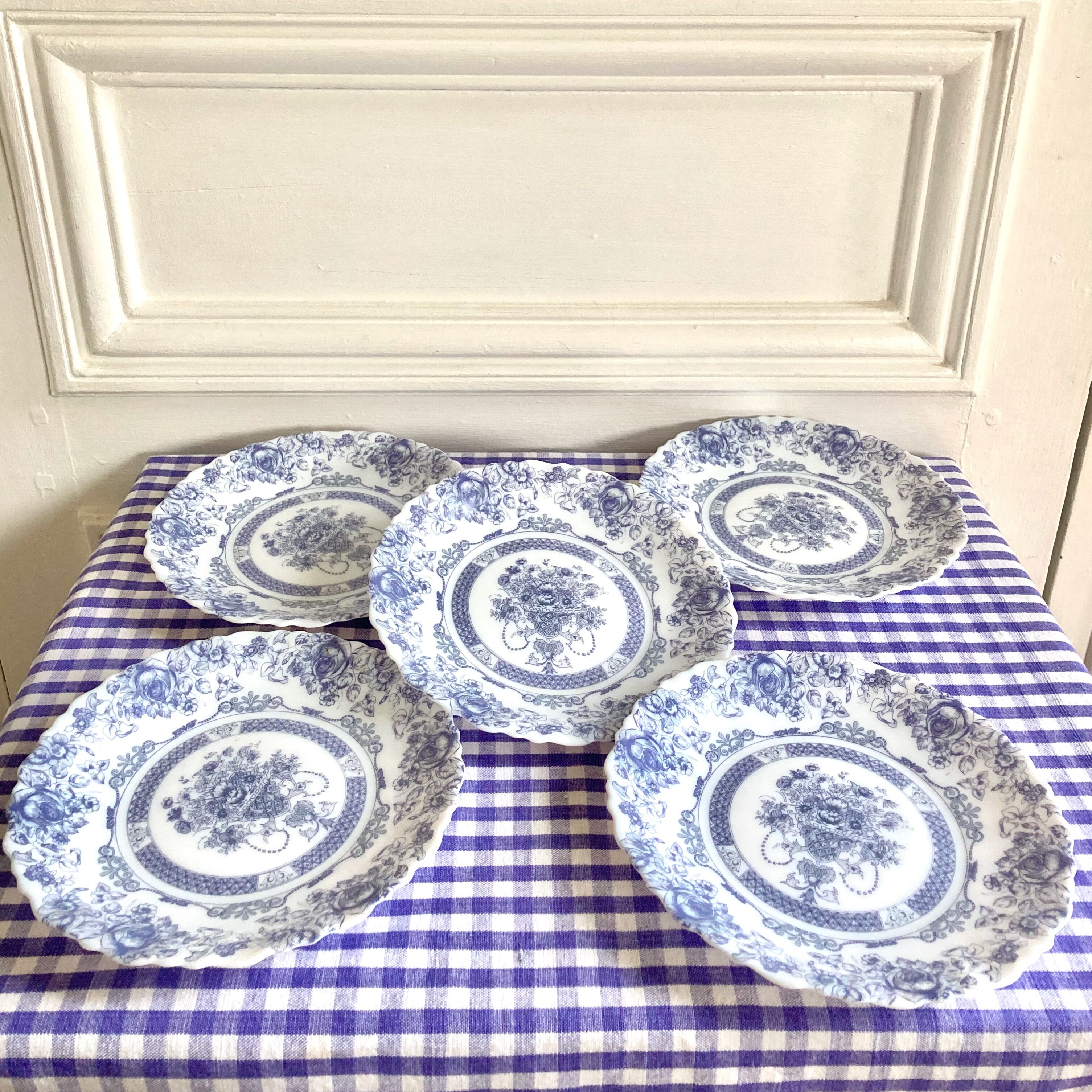 Assiettes à dessert Honorine Arcopal 1980