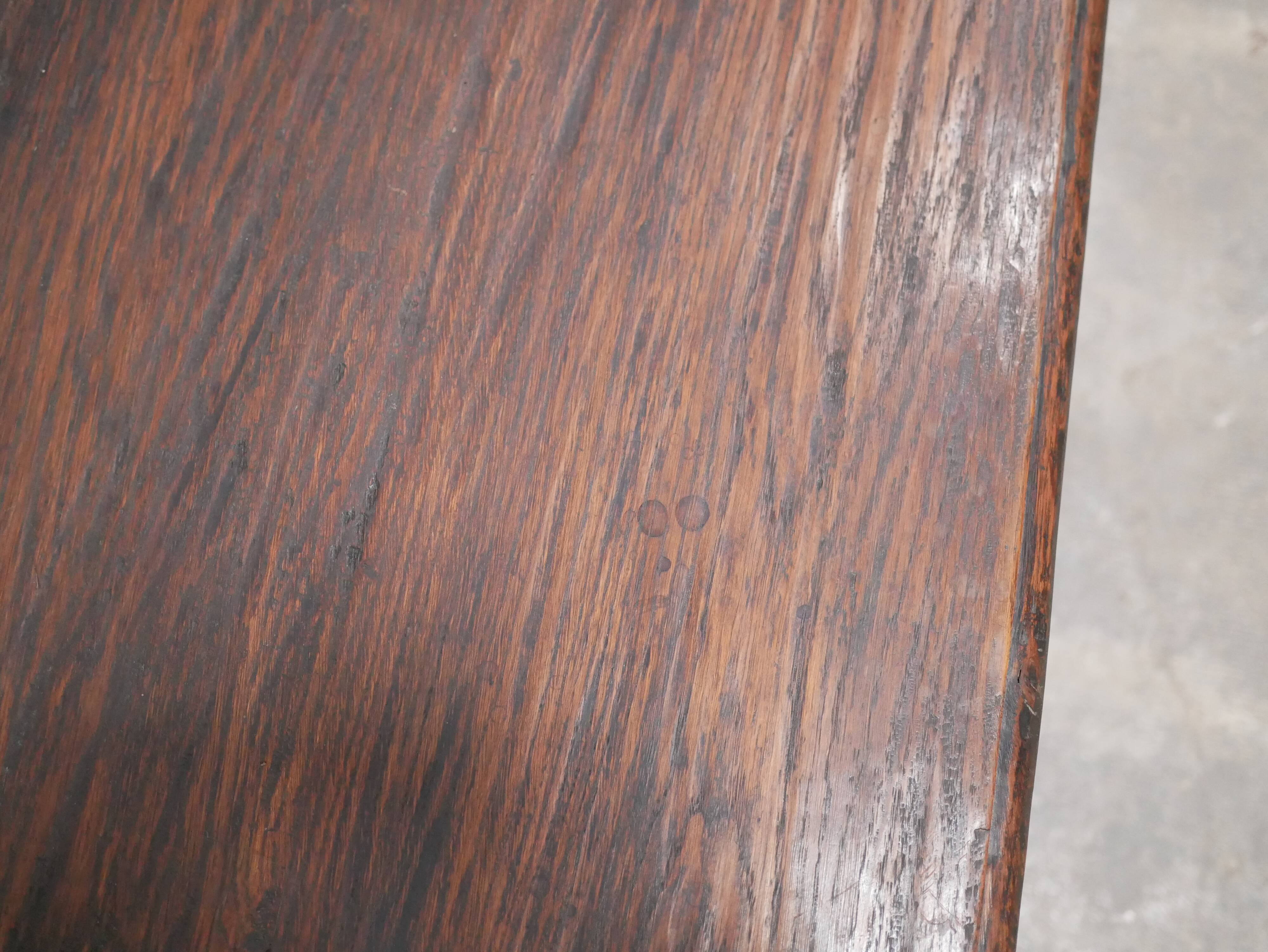 Old chest in solid oak