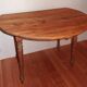 Round table with turned legs
