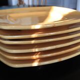 Ceramiche Toscane square plates - yellow