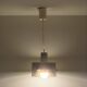 Vintage Italian Acrylic and Chrome Pendant Light, 1970s