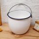 Enamelled sheet metal bucket