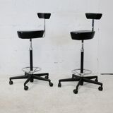 Pair of high stools by Georges Nelson, Vitra, 2001
