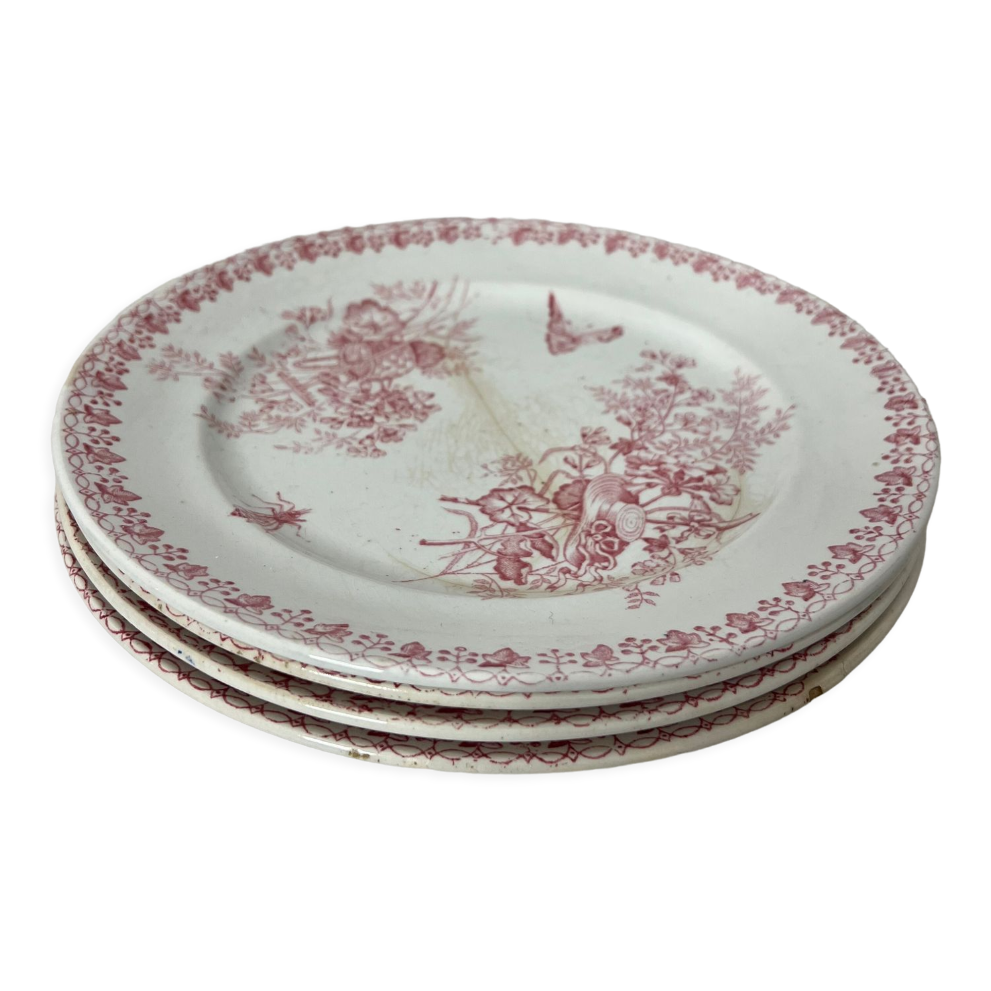 Lot 4 flat plates Terre de Fer (state of use)