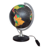Globe terrestre lumineux années 80
