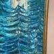 Mid-Century Oil on Canvas “Blue Trees” by Ag Liljardh– Vintage & Framed