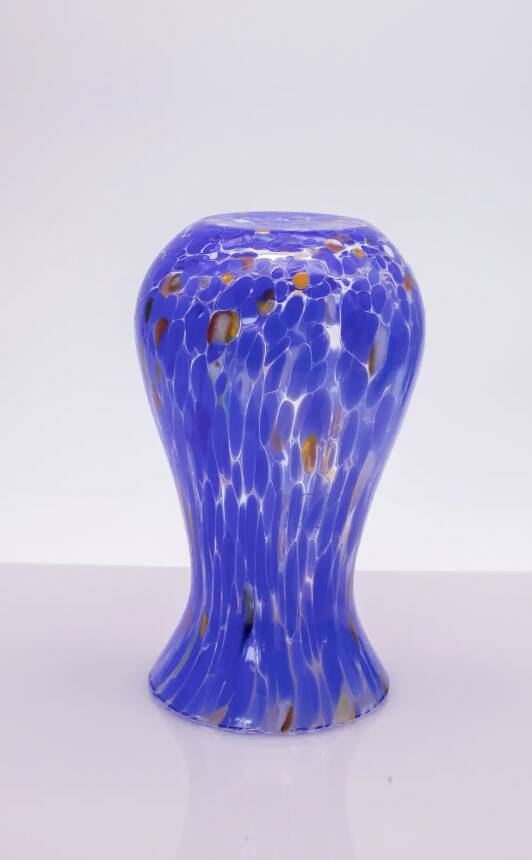 Handmade Blue Murano Glass Vase
